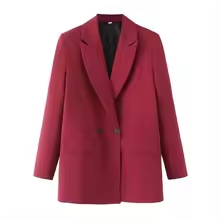 TRAF-Blazer croisé chic pour femme