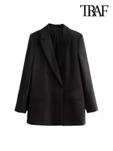 TRAF-Blazer croisé chic pour femme